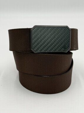 Groove Life Magnetic Tactical Belt Brown Black Size Medium Adjustable 1 3/8" W